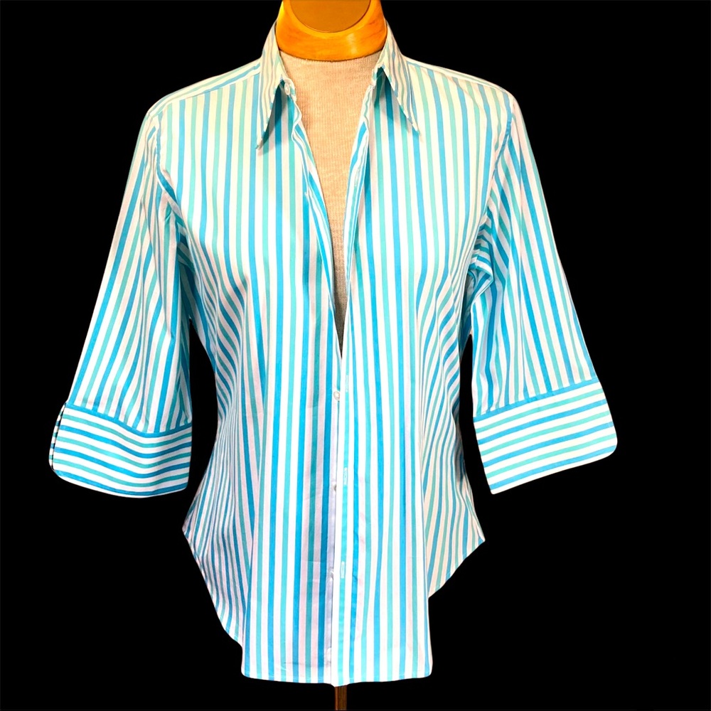 Women's Ralph Lauren Black Label Striped Button Down
